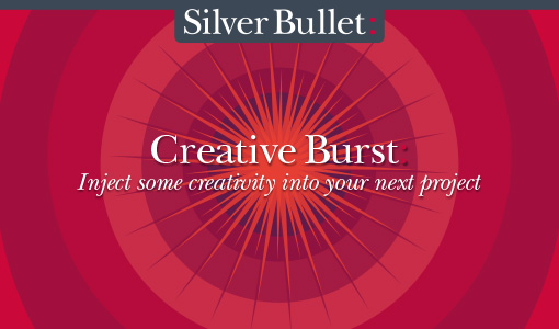 creative burst, star, flash, burst, creativity, silver bullet